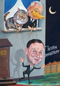 318. A. Duda, Fiona i J. Kaczyński