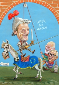 416. Donald Tusk, Frans Timmermans i Jean-Claude Juncker