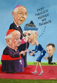 470. Stanisław Dziwisz i para prezydencka