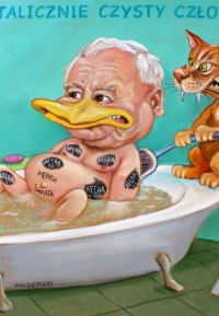 479. Jarosław Kaczyński i kot