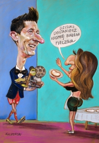 699 Robert Lewandowski z żoną Anną